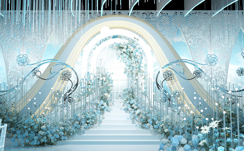 崇州釡香烙馍村水晶厅效果展示